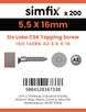 Simfix product label - 14586CA255016-T