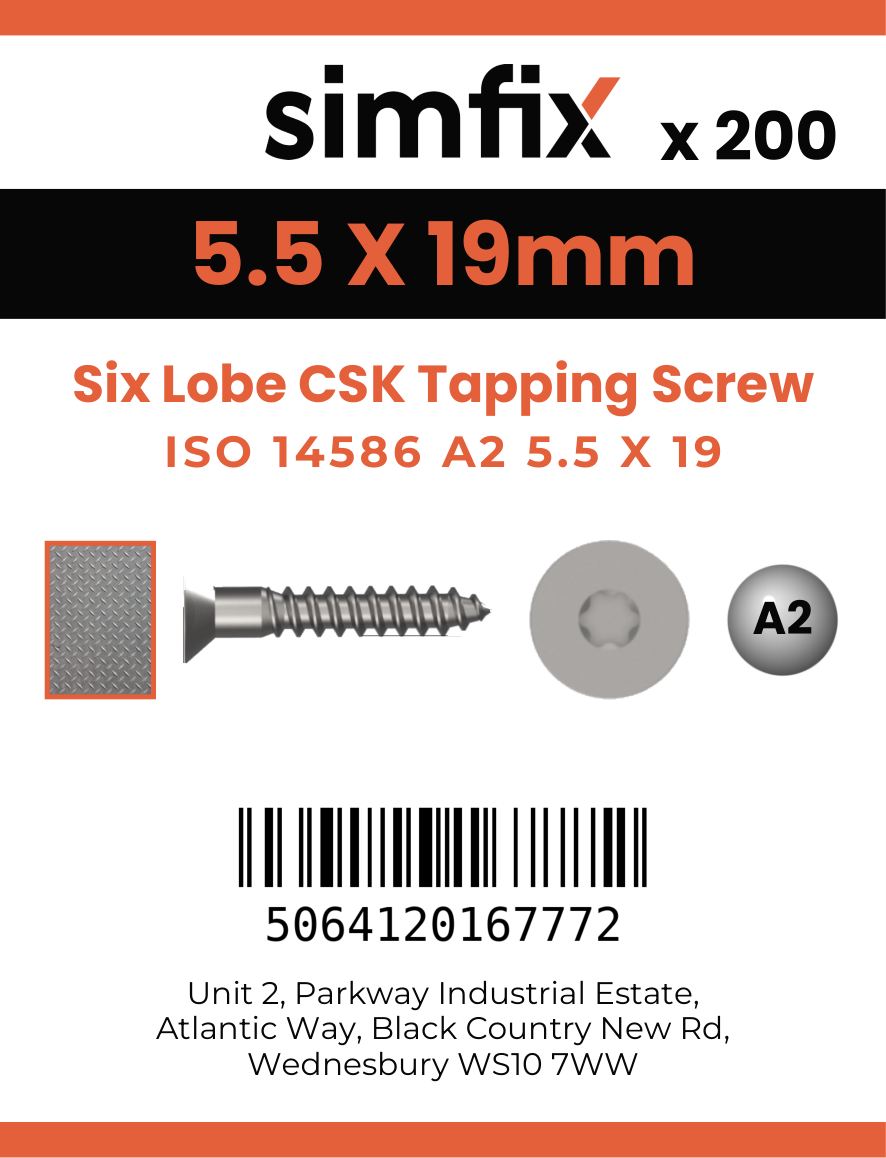 Simfix product label - 14586CA255019-T