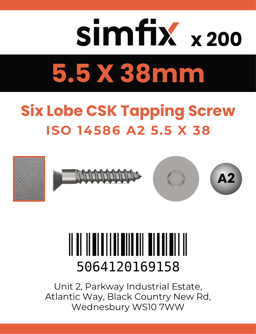 Simfix product label - 14586CA255038-T