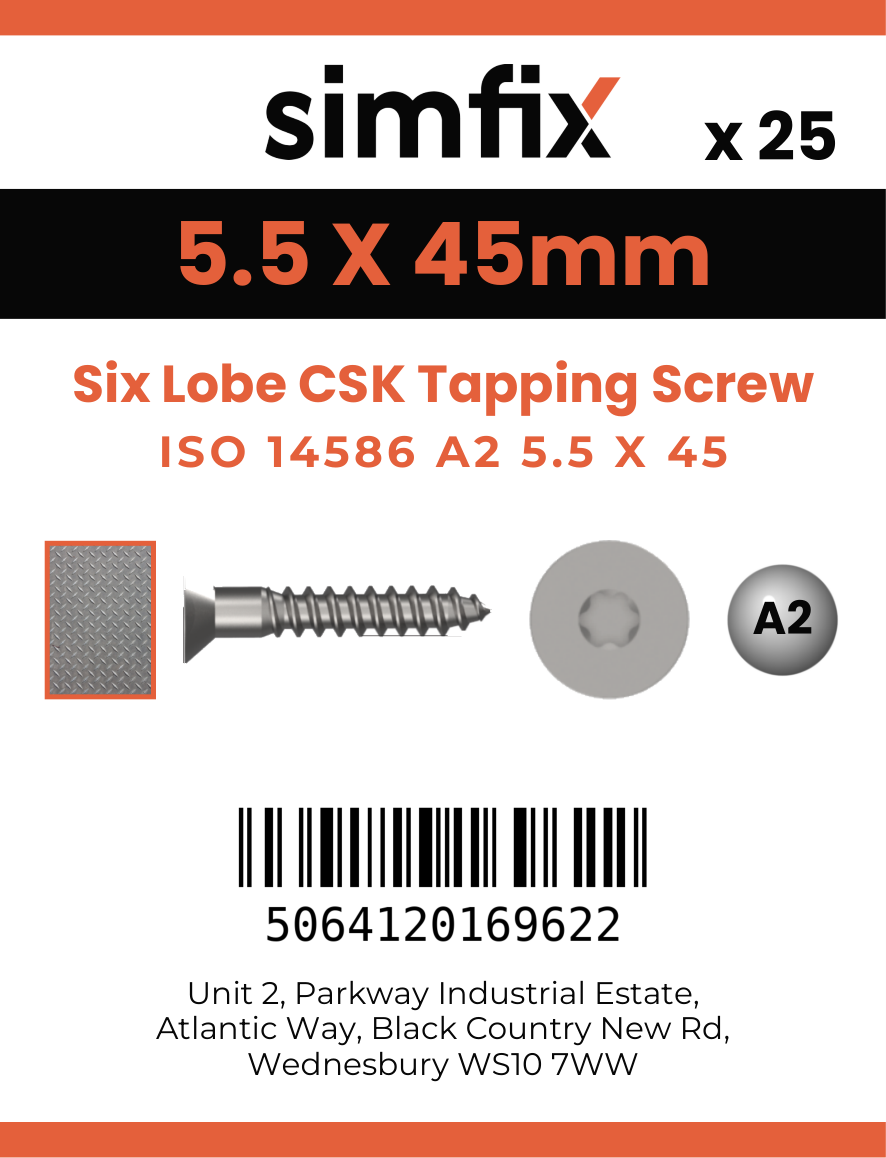 Simfix product label - 14586CA255045-D