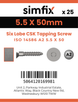 Simfix product label - 14586CA255050-D