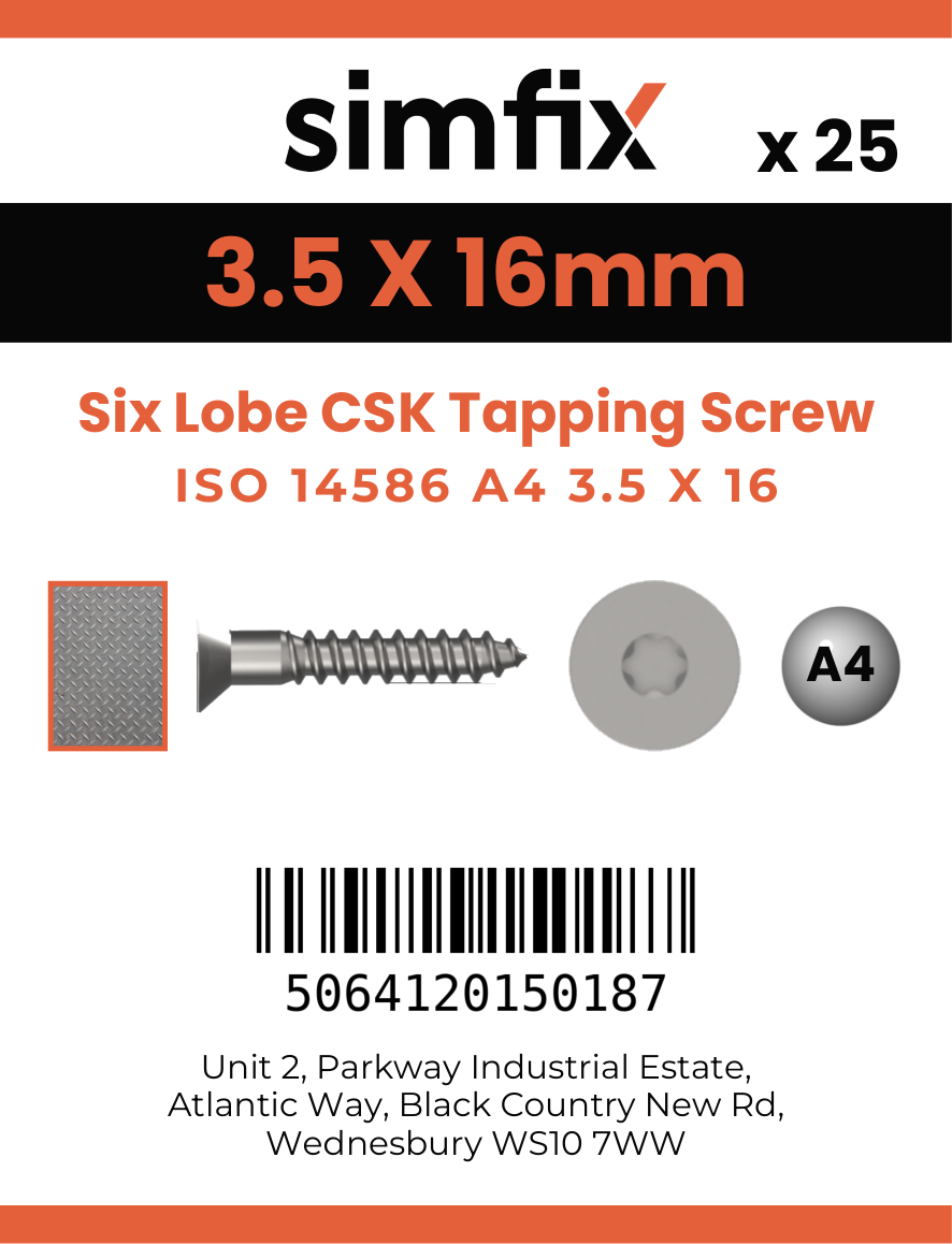 Simfix product label - 14586CA435016-D