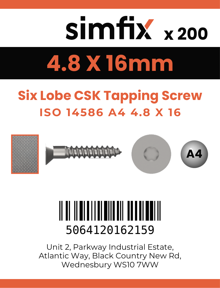 Simfix product label - 14586CA448016-T
