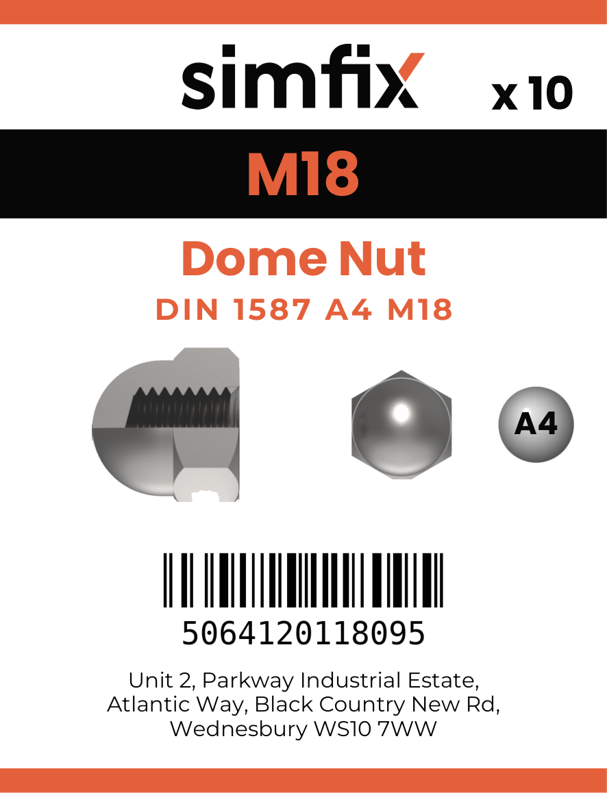 Simfix product label - 1587A418-T