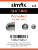 Simfix product label - 1587UA234-D