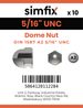 Simfix product label - 1587UA2516-D