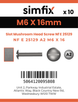 Simfix product label - 25129A206016-D