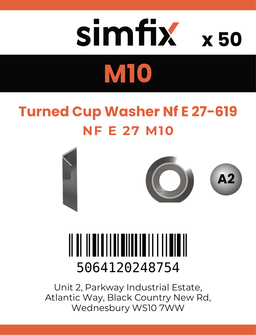 Simfix product label - 27619A1105S-T