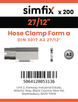 Simfix product label - 3017A2162712-T