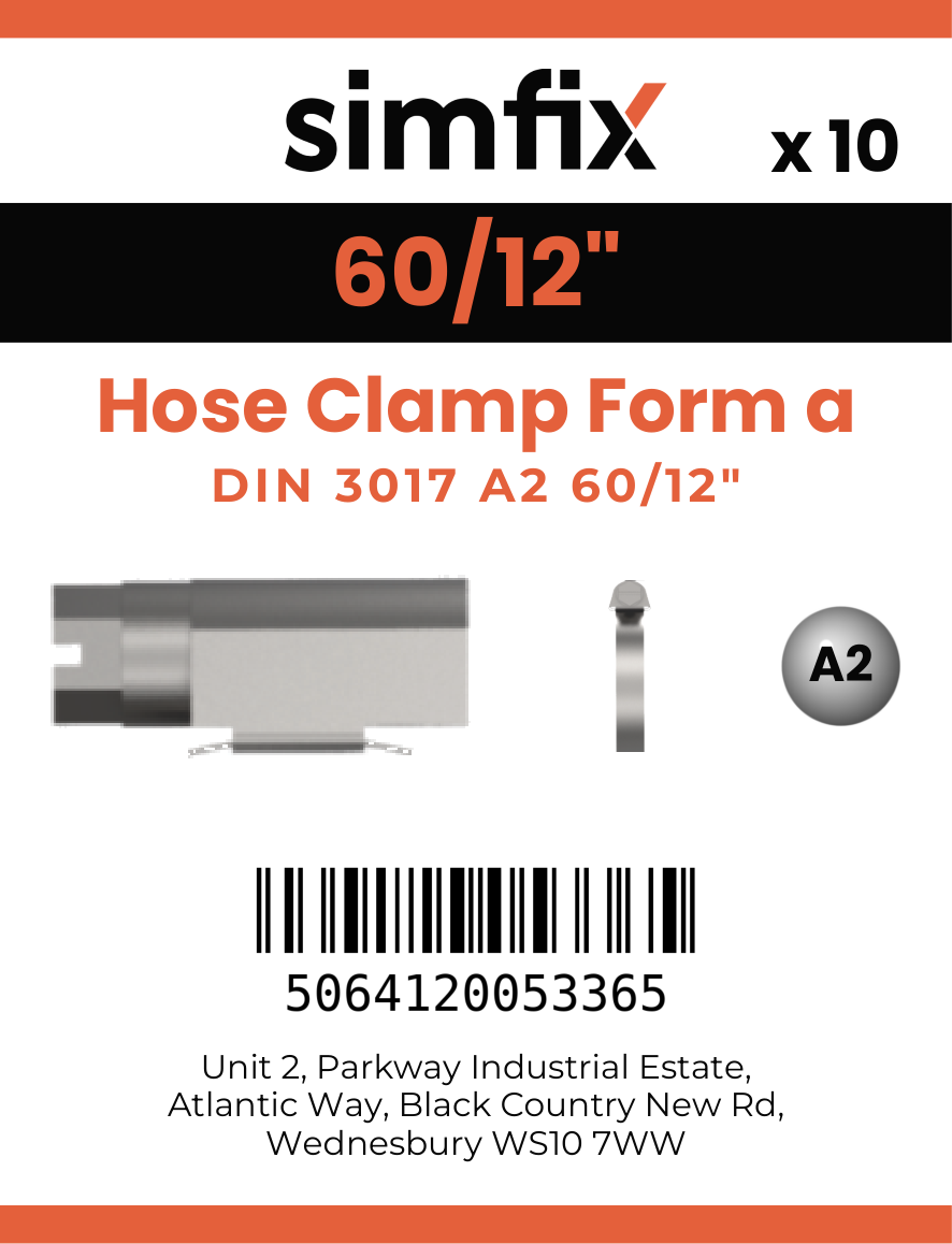 Simfix product label - 3017A2406012-D