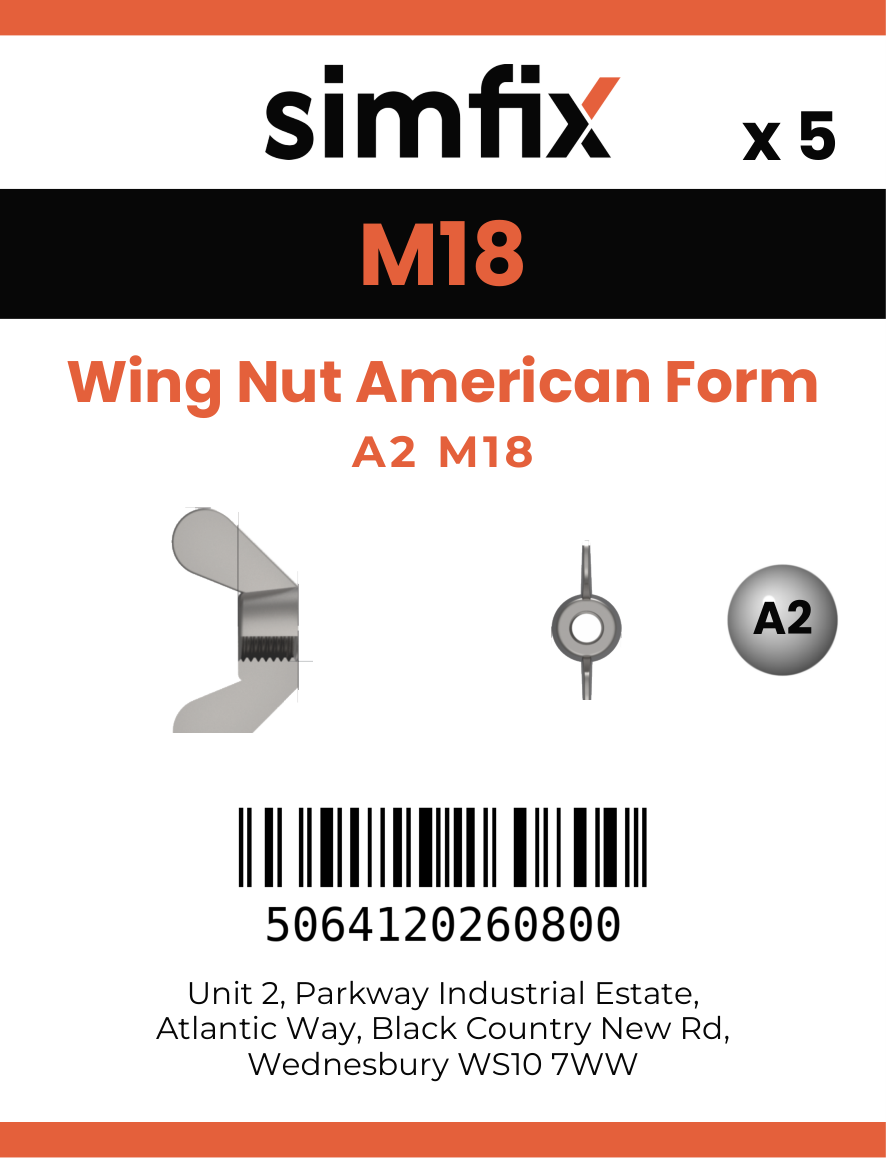 Simfix product label - 314AMA218-D