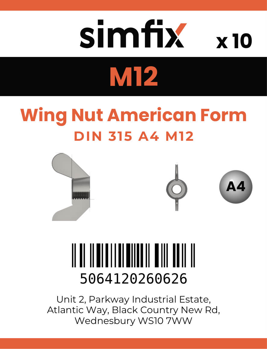 Simfix product label - 314AMA412-D