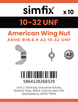 Simfix product label - 314UFAMA21032-D