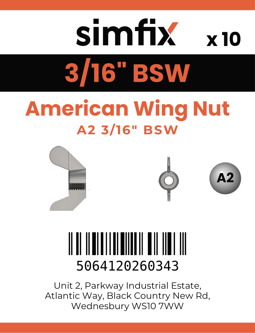 Simfix product label - 314WAMA2316-D