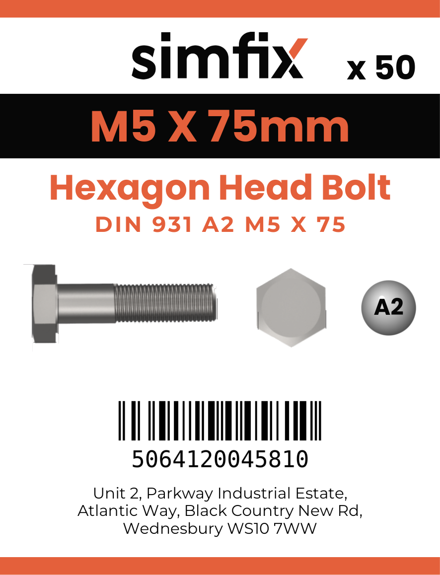 Simfix product label - 4014A20507570-T