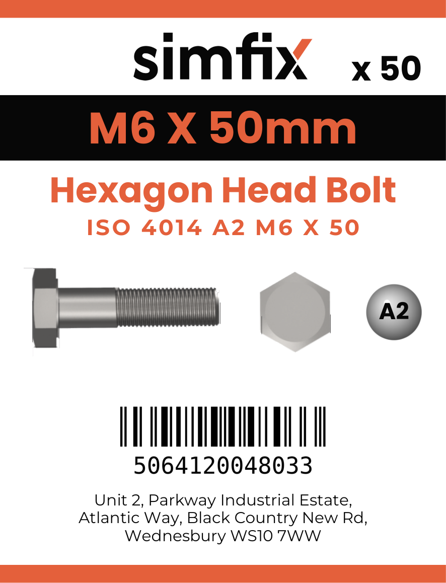 Simfix product label - 4014A20605070-T