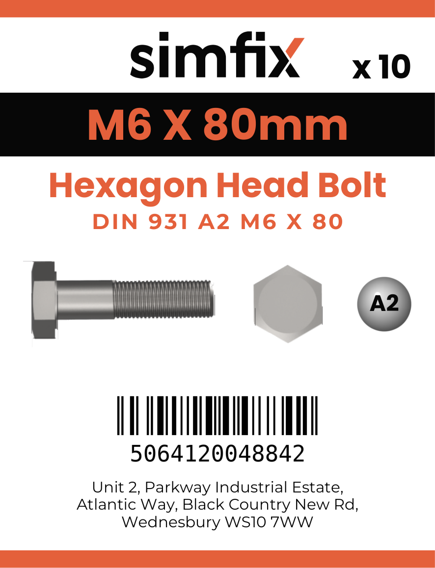 Simfix product label - 4014A20608070-D