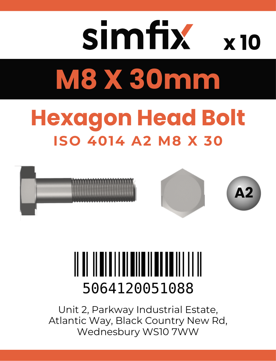 Simfix product label - 4014A20803070-D