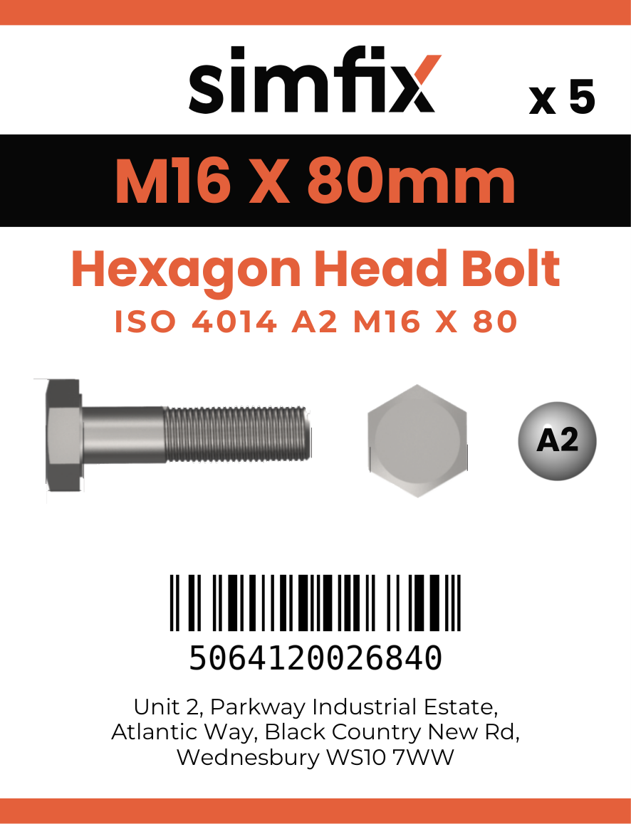 Simfix product label - 4014A21608070-D