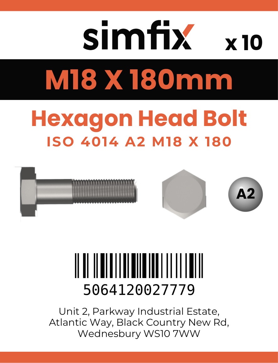 Simfix product label - 4014A21818070-T