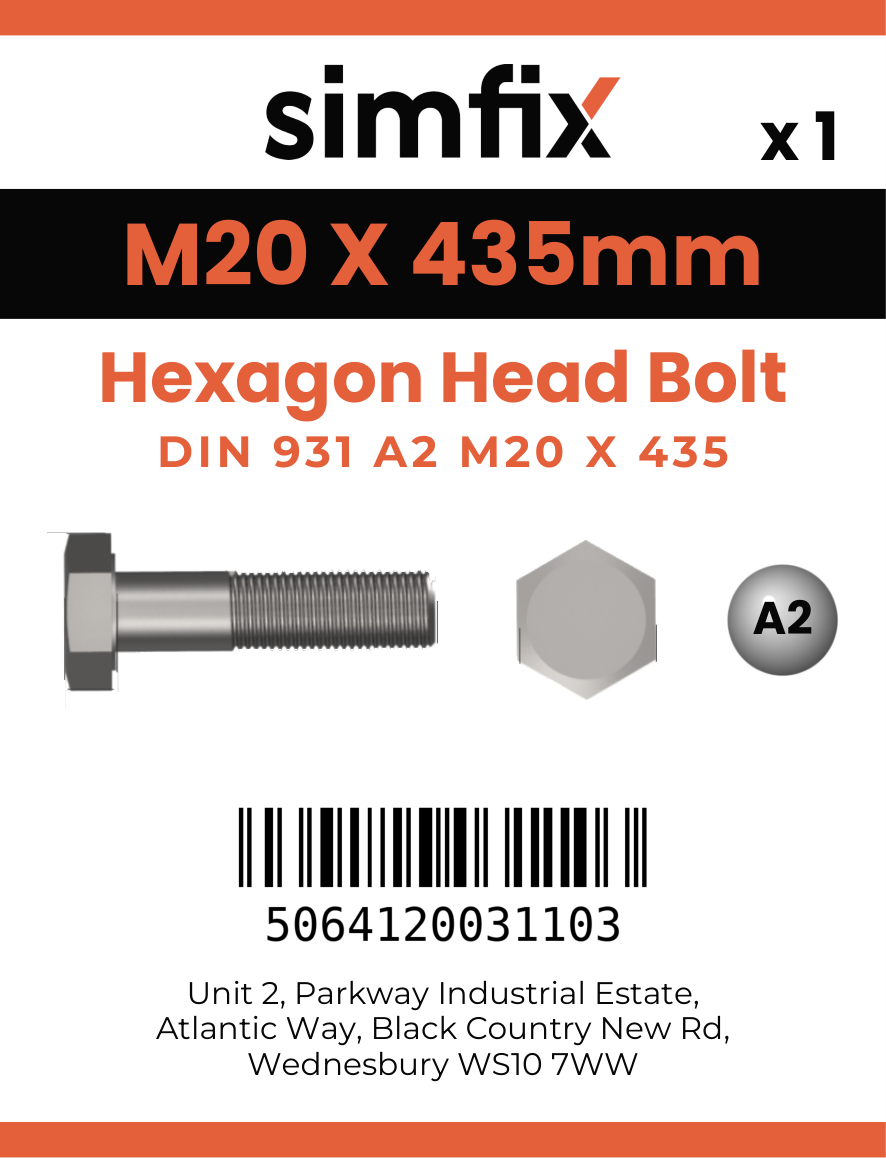 Simfix product label - 4014A220435-D