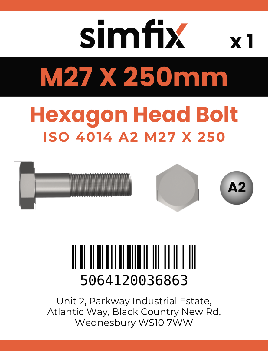 Simfix product label - 4014A22725070-D