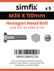 Simfix product label - 4014A23611070-T
