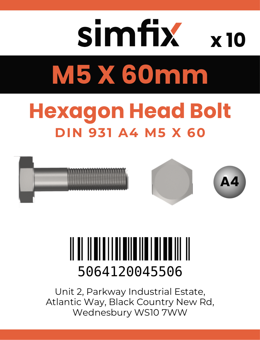 Simfix product label - 4014A40506070-D