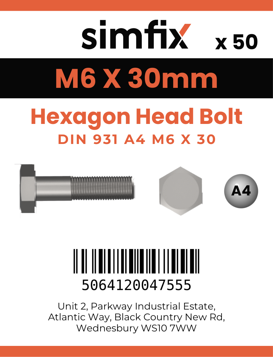 Simfix product label - 4014A40603080-T