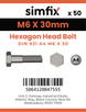 Simfix product label - 4014A40603080-T
