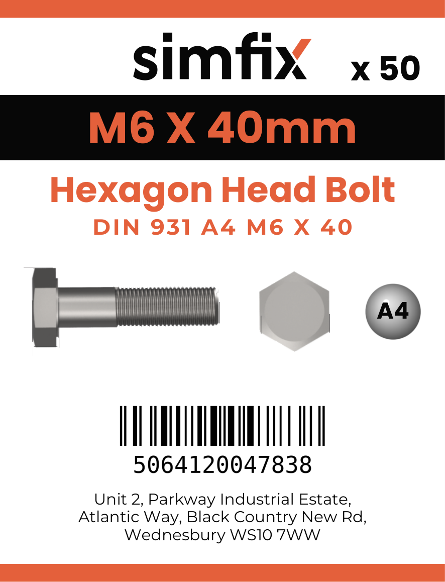 Simfix product label - 4014A40604080-T