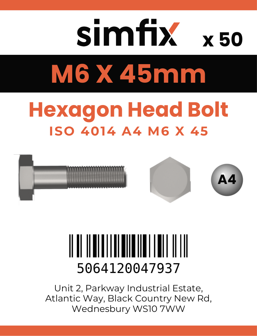 Simfix product label - 4014A40604580-T