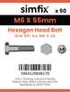 Simfix product label - 4014A40605580-T
