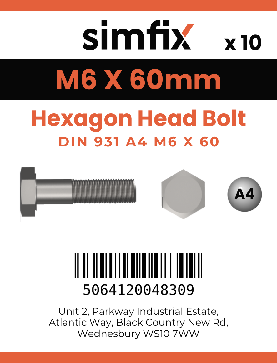 Simfix product label - 4014A40606070-D