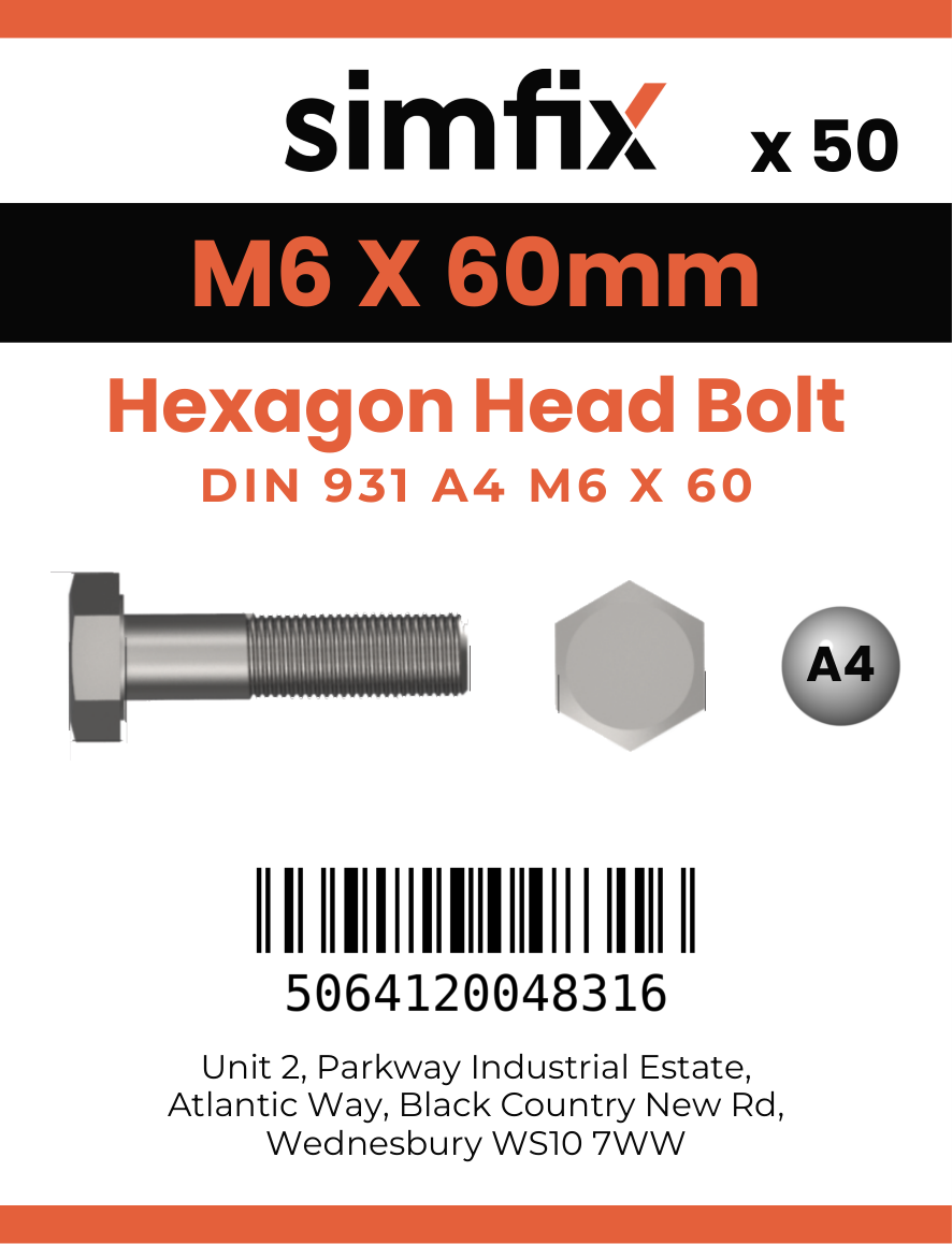 Simfix product label - 4014A40606070-T