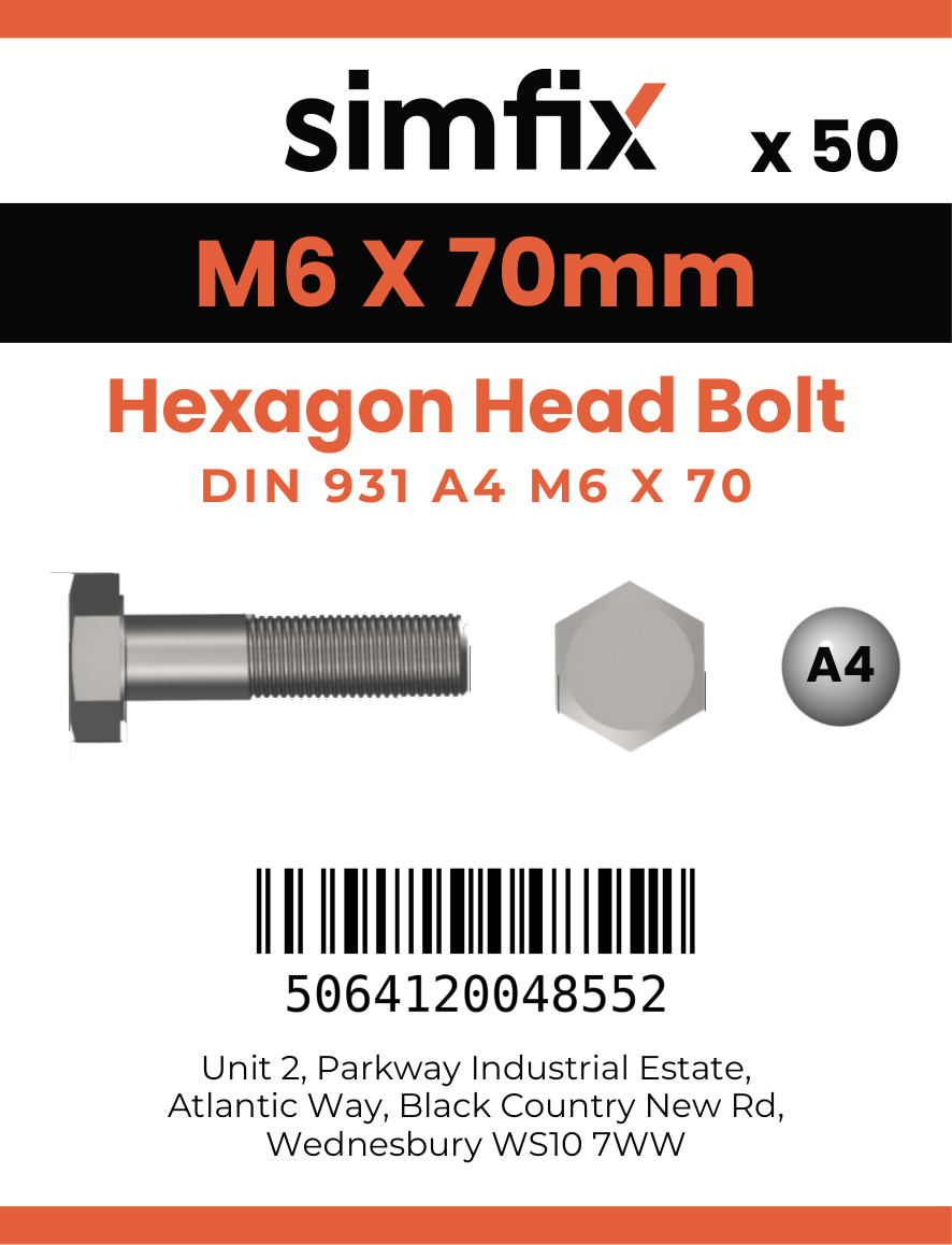 Simfix product label - 4014A40607080-T