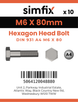 Simfix product label - 4014A40608080-D