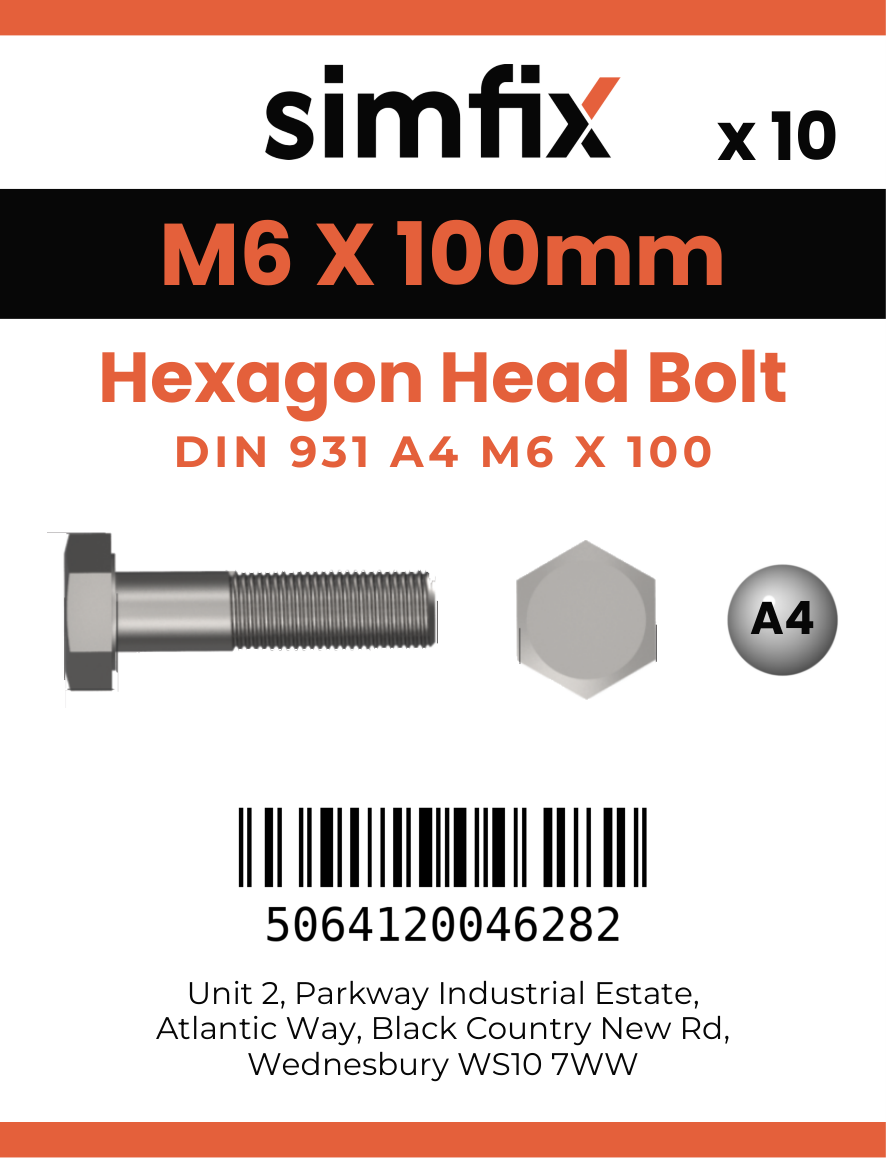 Simfix product label - 4014A40610070-D