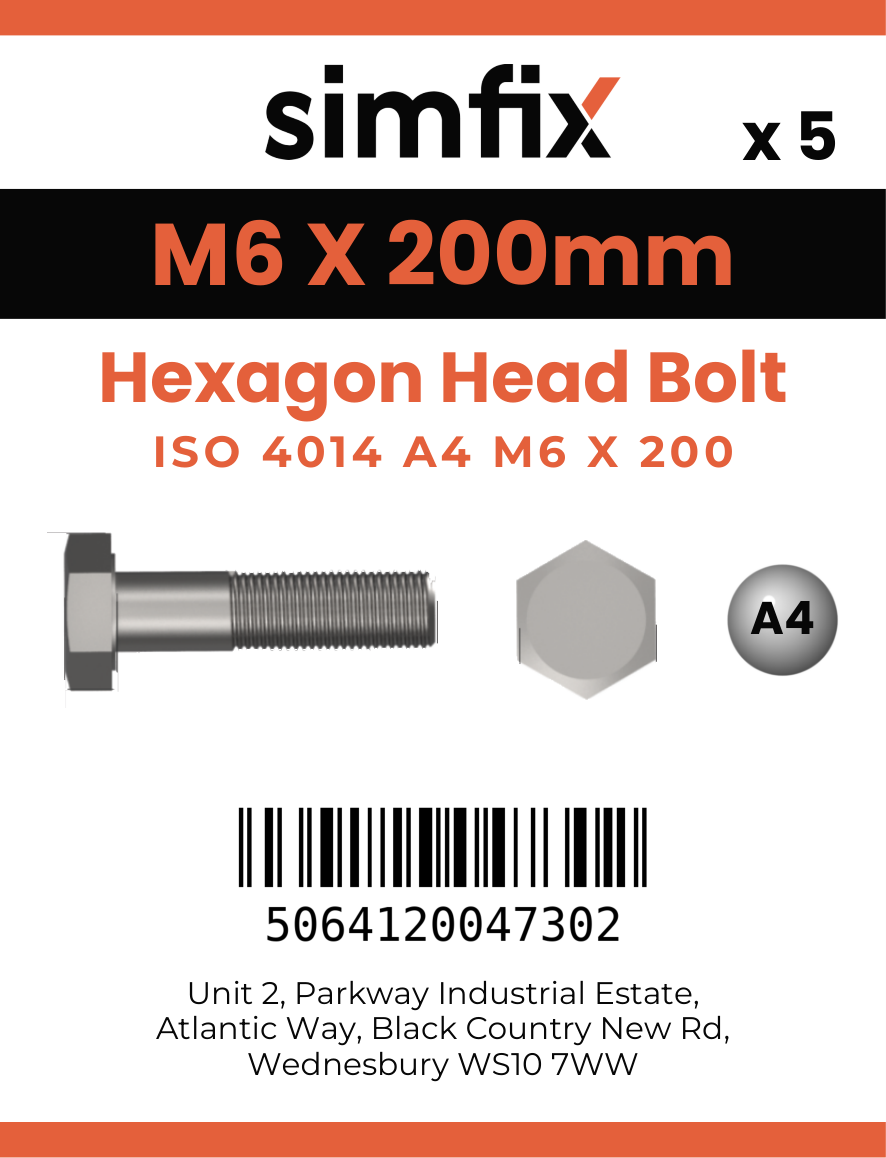 Simfix product label - 4014A40620070-D