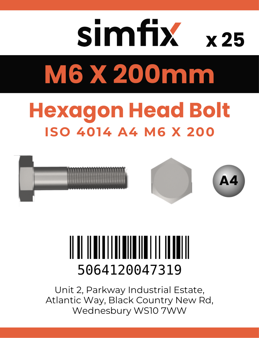 Simfix product label - 4014A40620070-T