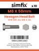 Simfix product label - 4014A40805080-D