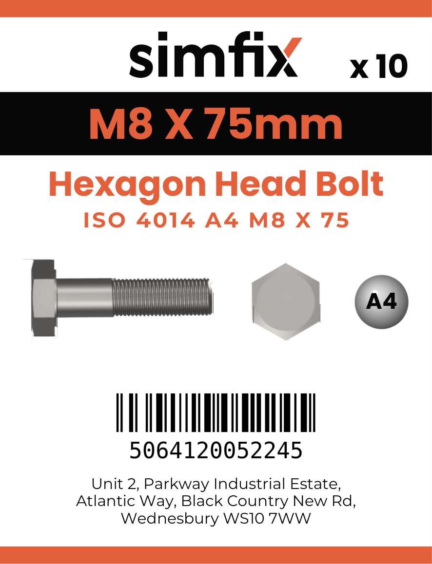 Simfix product label - 4014A40807580-D