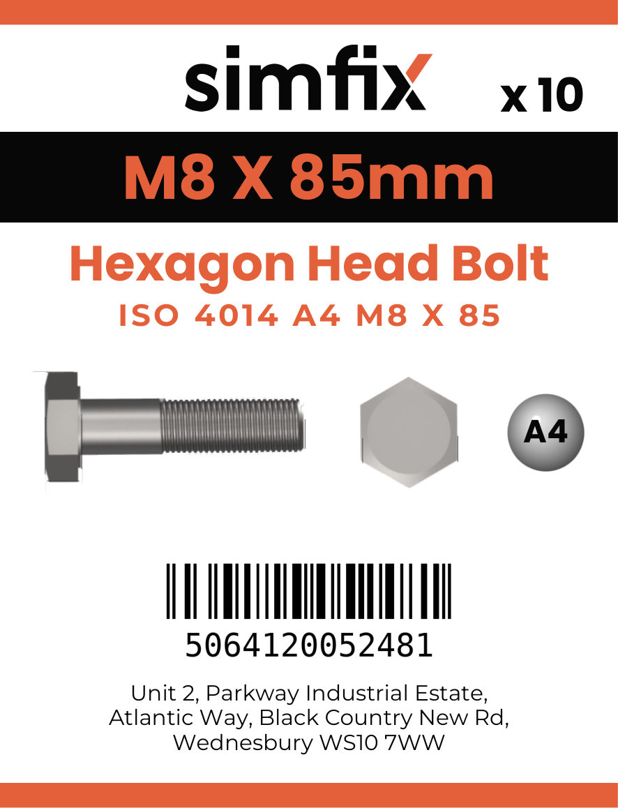 Simfix product label - 4014A40808570-D
