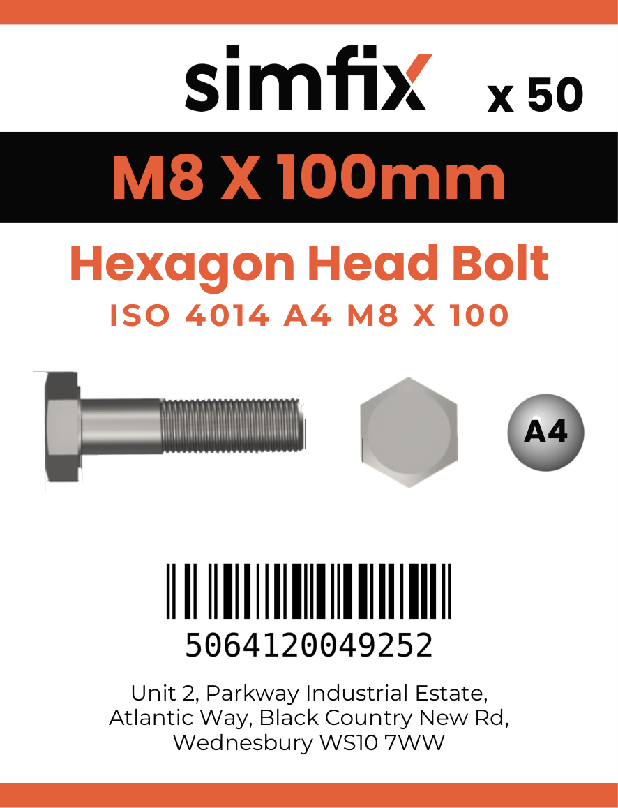 Simfix product label - 4014A40810080-T