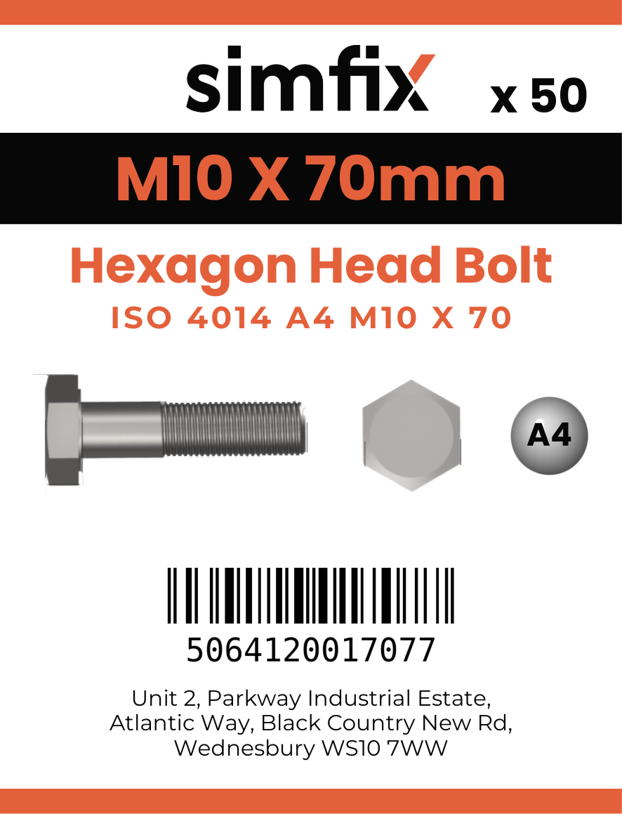 Simfix product label - 4014A41007080-T