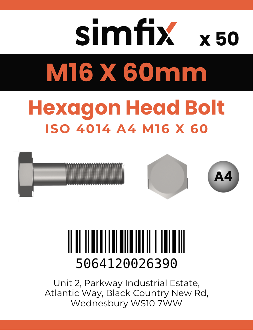 Simfix product label - 4014A41606070-T