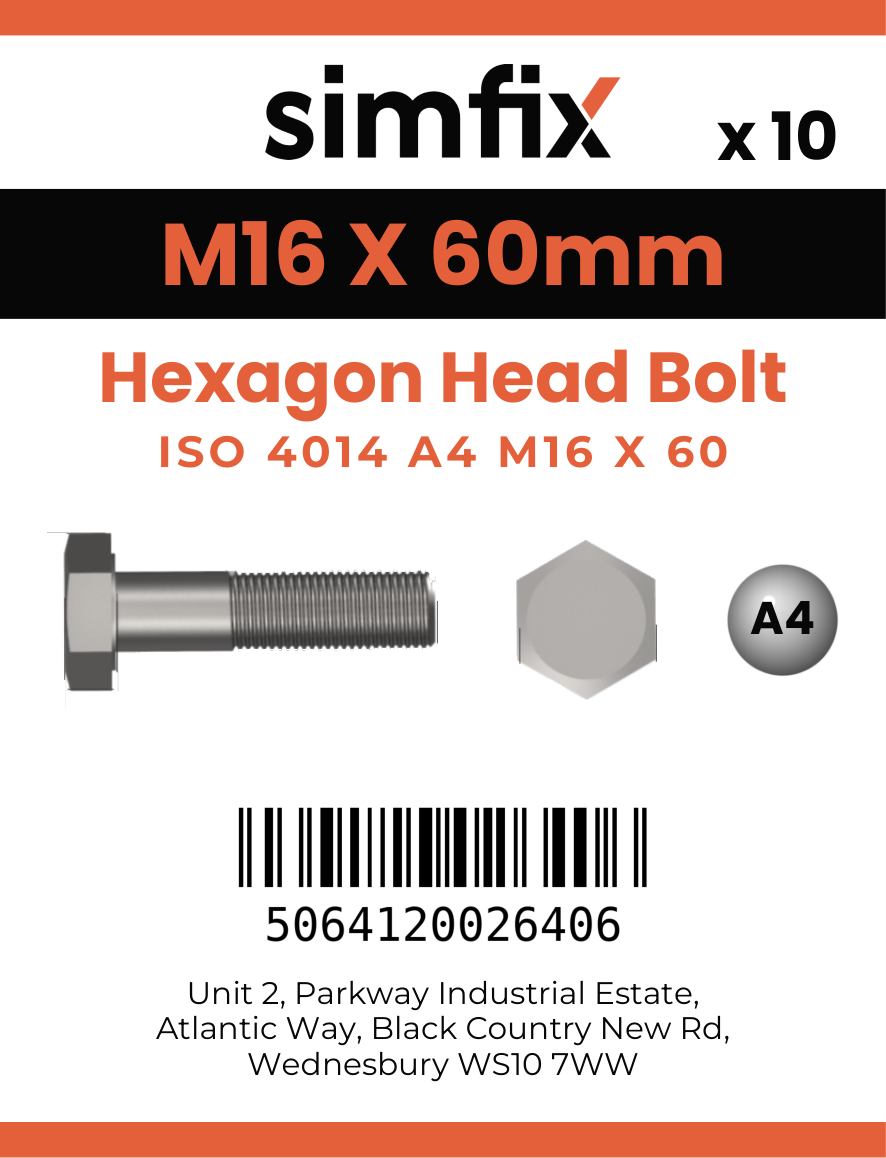 Simfix product label - 4014A41606080-D