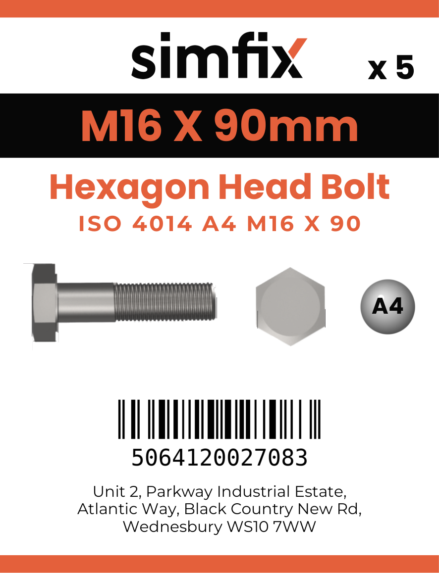Simfix product label - 4014A41609080-D