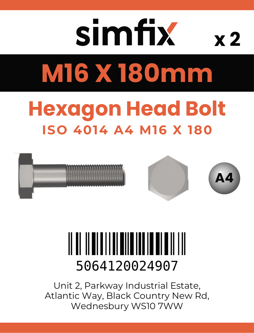 Simfix product label - 4014A41618070-D