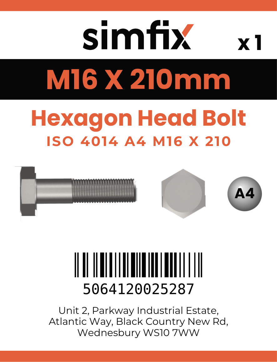 Simfix product label - 4014A41621070-D